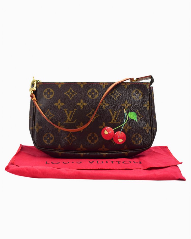 LOUIS VUITTON♡プレミア Bolsa Louis Vuitton original pochette Murakami Cherry Monograma